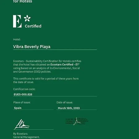 Vibra Beverly Playa パゲラ
